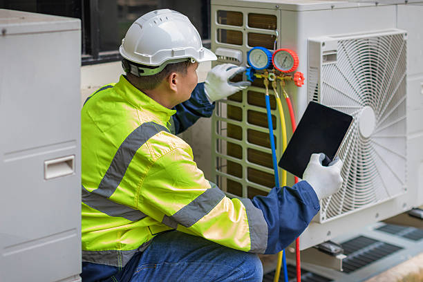 Professional Ductwork Repair technician working in Athens, IL